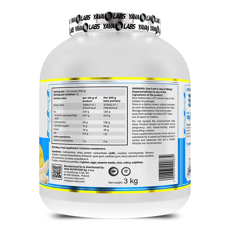 BULK MASS YAVA LABS - 3KG
